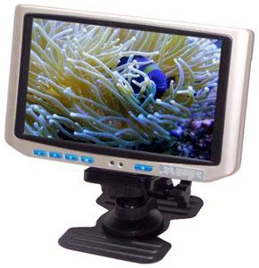 (image for) 7" TFT LCD Monitor w/ 2 AV Inputs, 1 output, remote control and