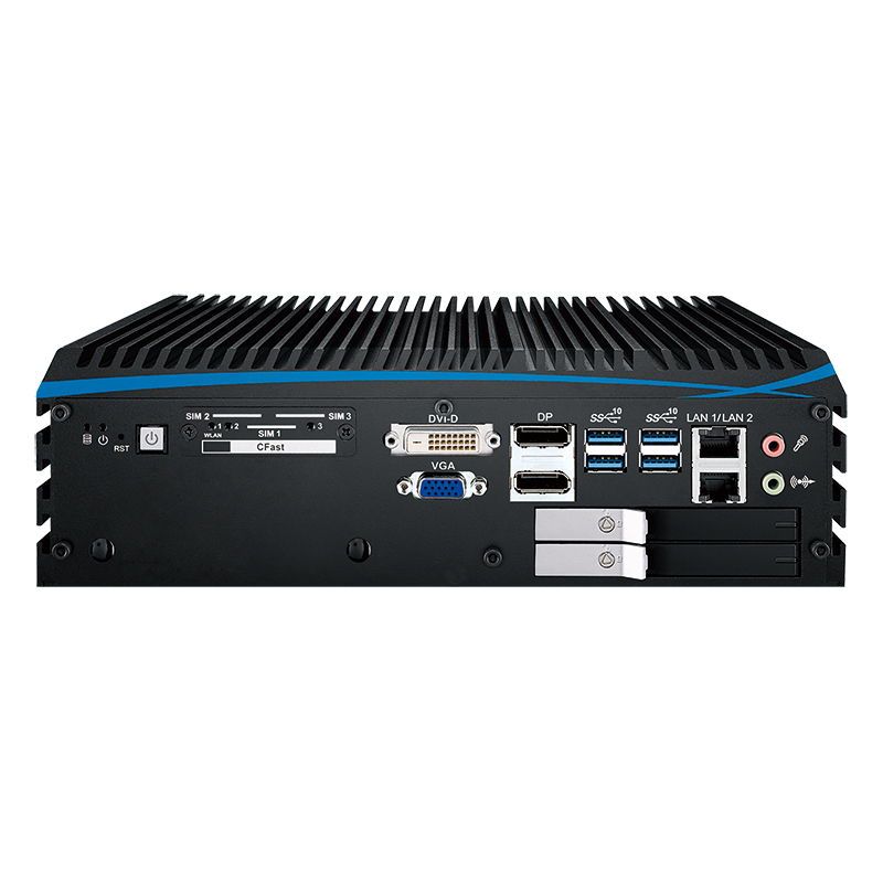 (image for) Mini Fanless PC LG-PX1000FE, Intel 9th Gen. 1 PCIe slot, wide temp, 3 display, ignition