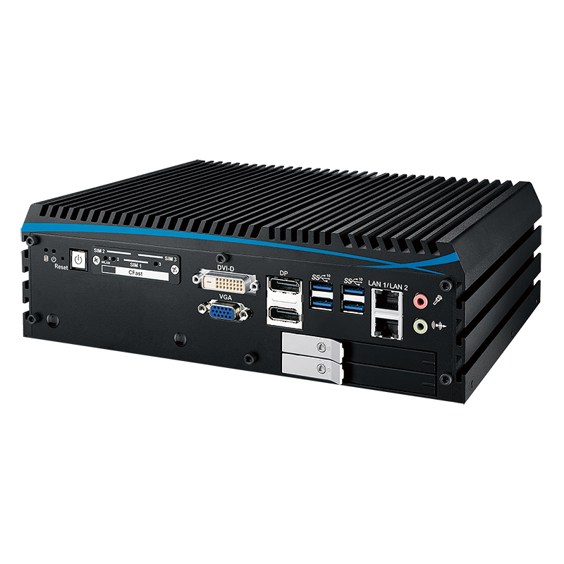 (image for) Mini Fanless PC LG-PX1000FE, Intel 9th Gen. 1 PCIe slot, wide temp, 3 display, ignition