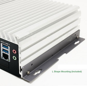 (image for) Mini FANLESS LG-P1000F-GTX1650 Intel 9th i7, 8K 3x DP, HDMI, DVI, Optn Ignition Control