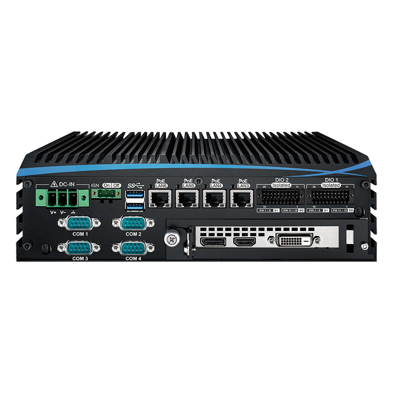 (image for) Mini FANLESS LG-P1000F-GTX1650 Intel 9th i7, 8K 3x DP, HDMI, DVI, Optn Ignition Control