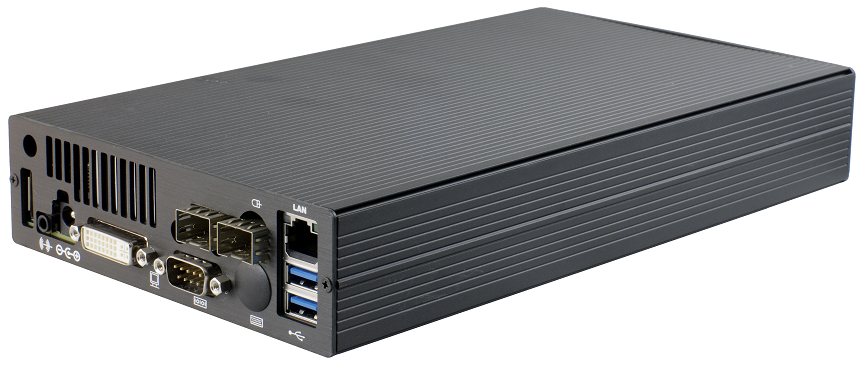 (image for) Mini Industrial PC LG-P695O w/ SFP ports Intel 9th i7/i5 12V-48V
