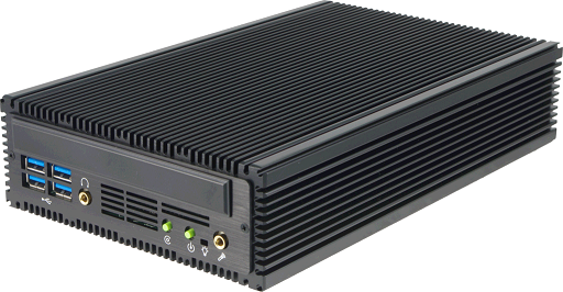 (image for) *New Mini FANLESS Car PC, LG-P695FC, 12-48V, Intel 9th Gen. i7/i5/i3, DVI+DP